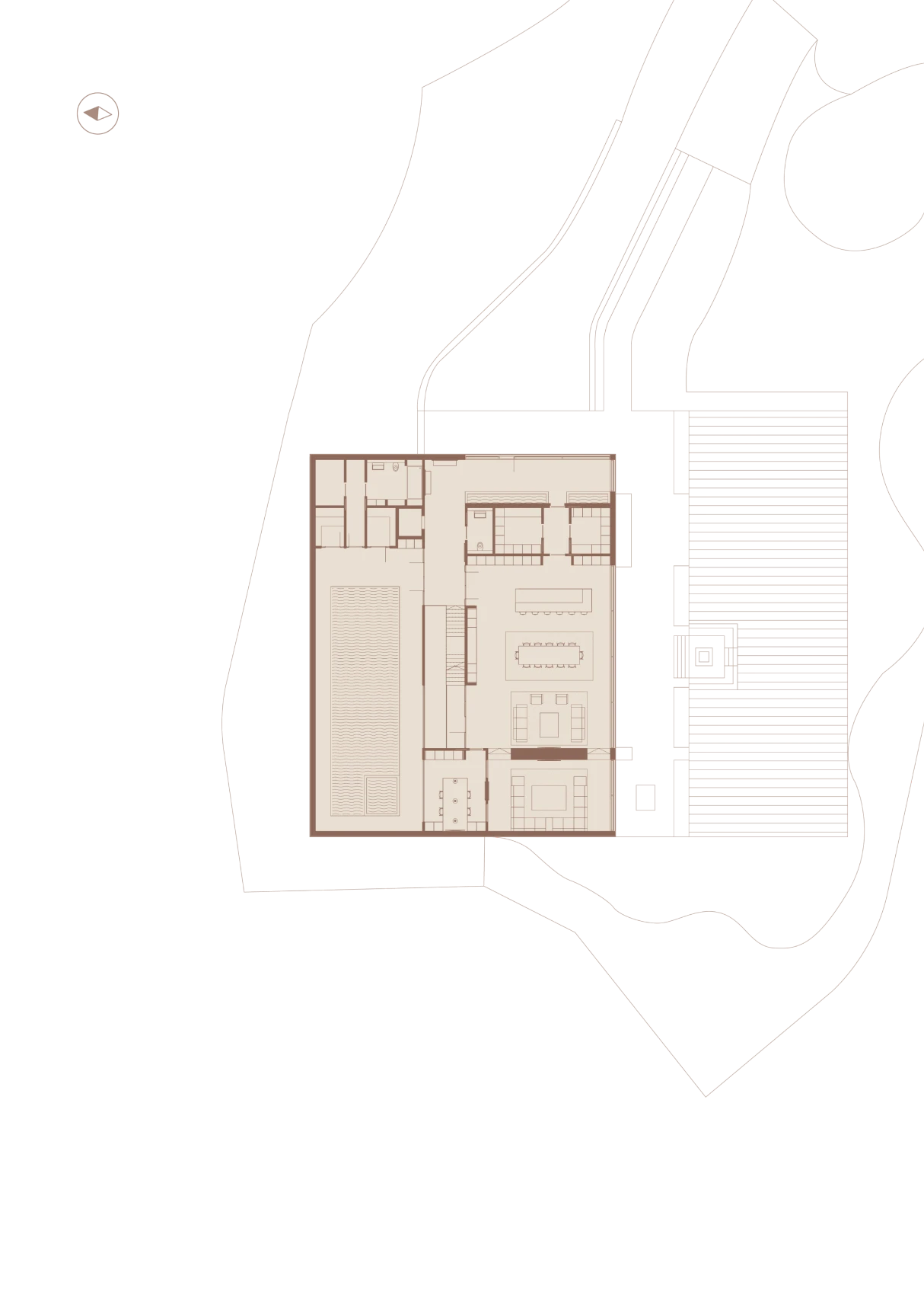 The Moonstone ground floor plan