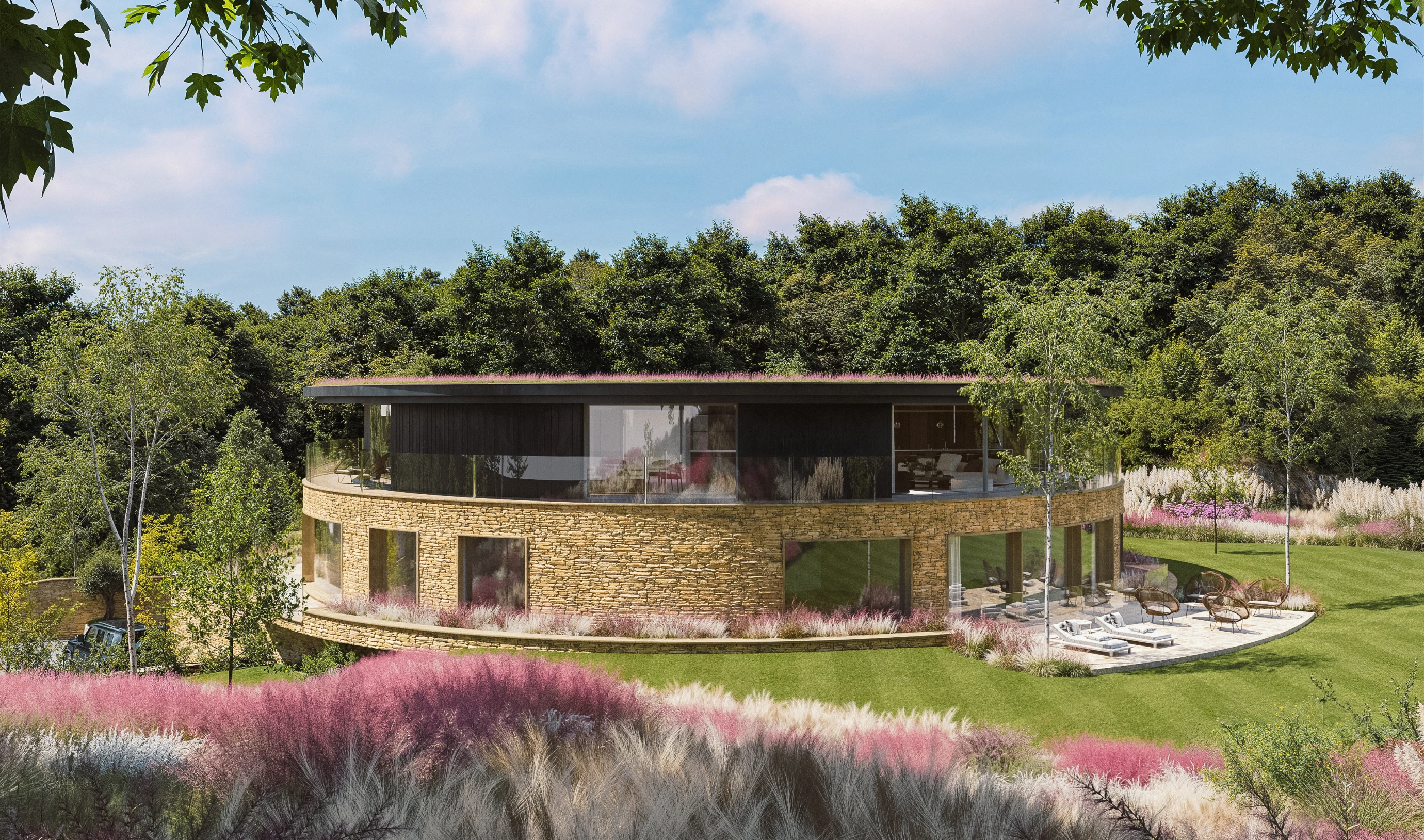 Rear view of the Summit